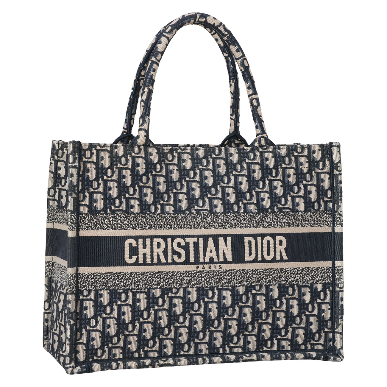 CHRISTIAN DIOR(USED)디올 오블리크 북토트 미듐